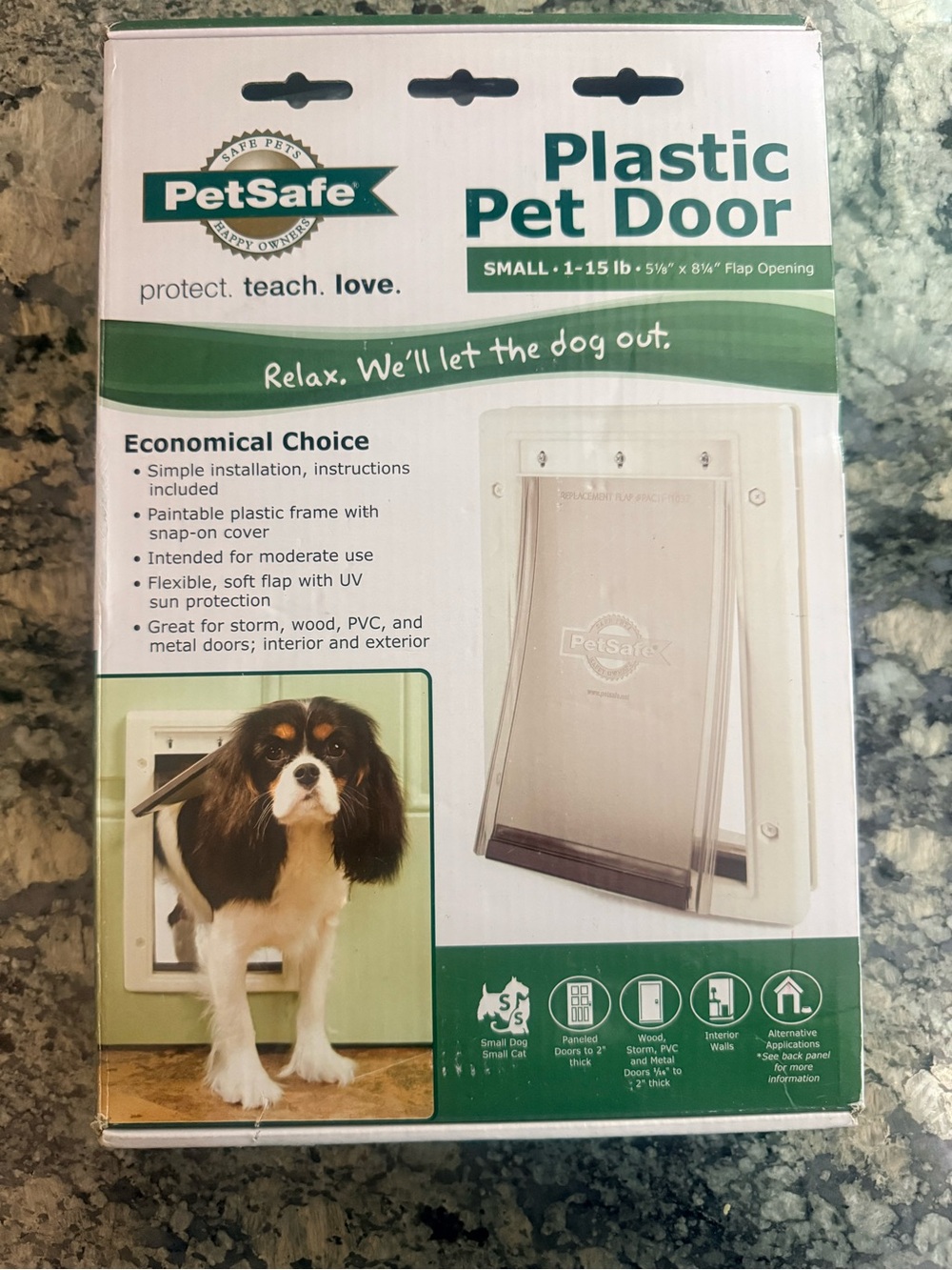 PetSafe Plastic Pet Door White with Clear Flap